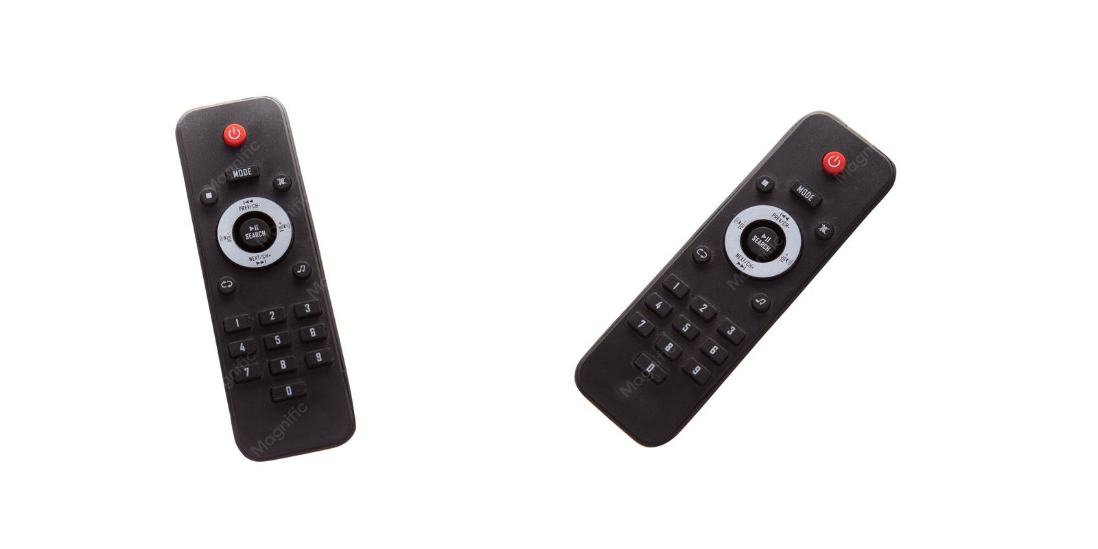 TV remote control isolated on a white background